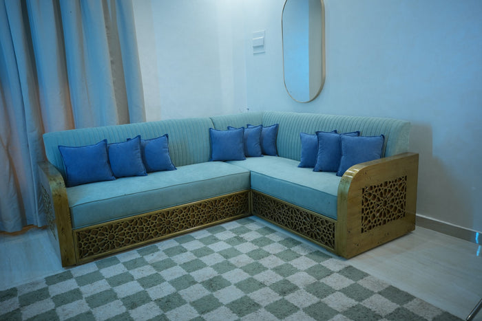 Custom corner seating — per meter